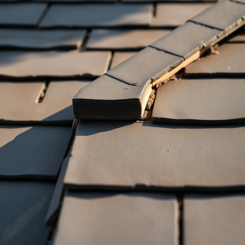 Lead ridge tile detail